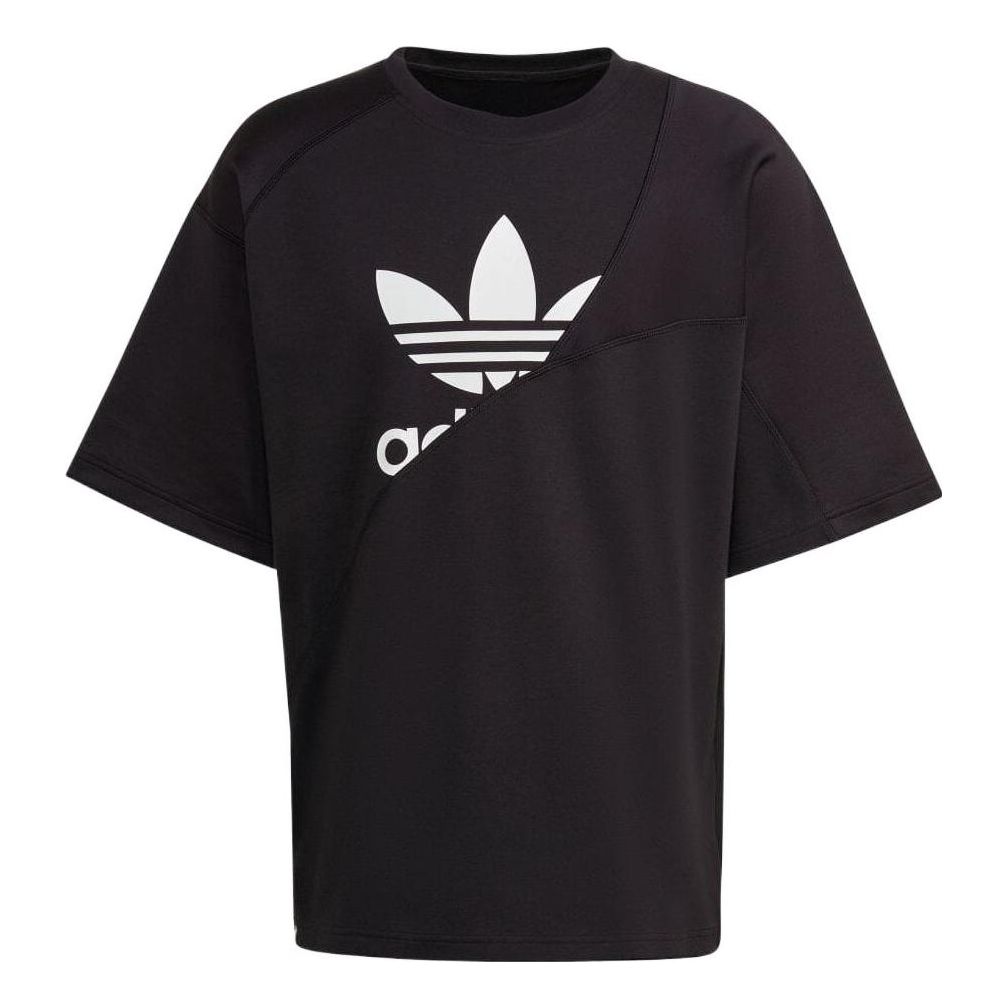

Футболка Men's adidas originals Round Neck Pullover Logo Printing Short Sleeve Japanese Version Black T-Shirt HG1438