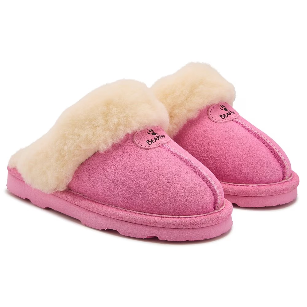 

Детские тапочки Loki для маленьких/больших детей Bearpaw, azelea pink