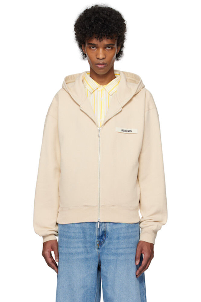

Бежевый La Casa 'The Gros Grain zipped' Hoodie JACQUEMUS