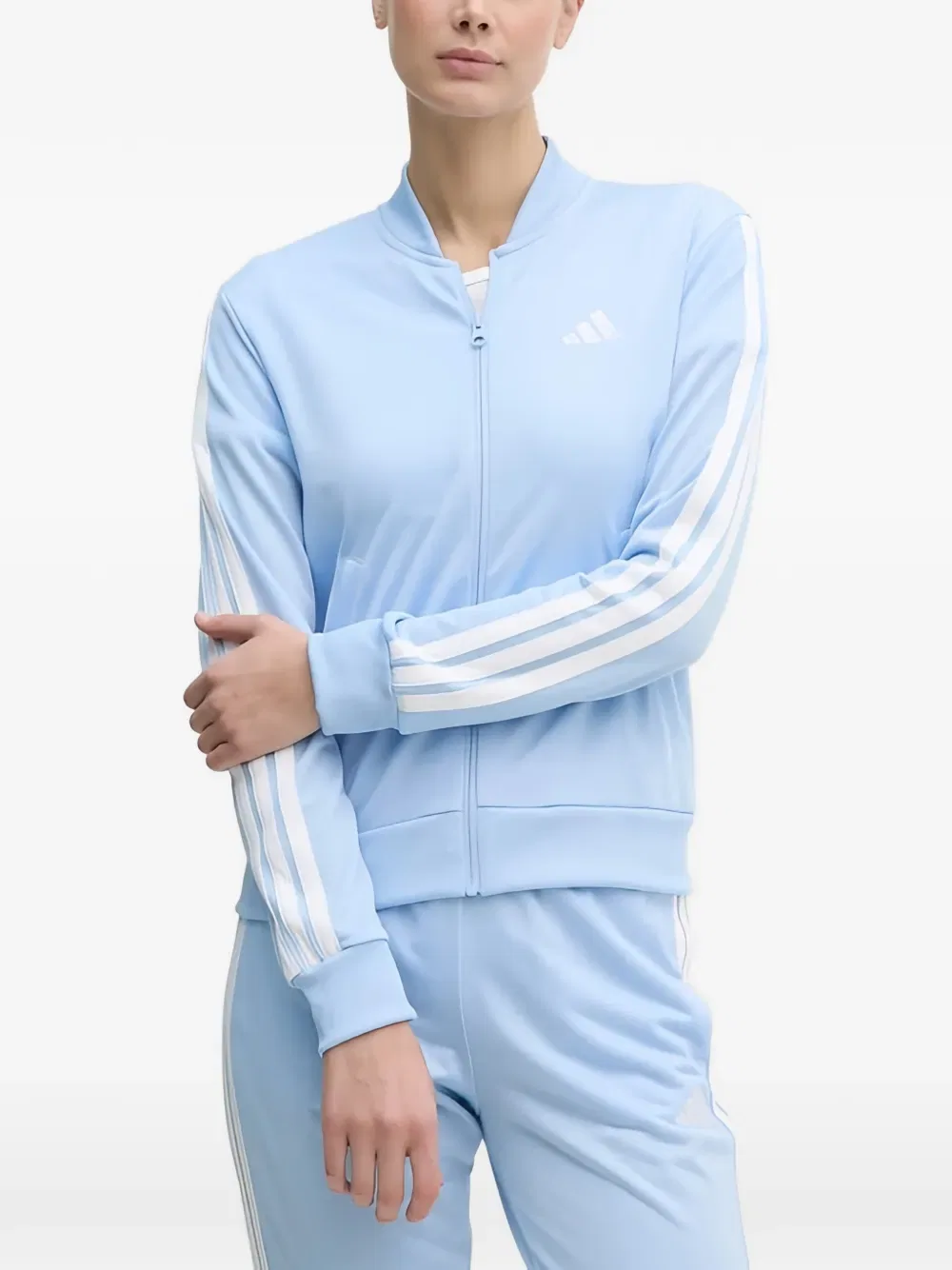 Спортивный костюм с логотипом (комплект из двух штук) Adidas, синий