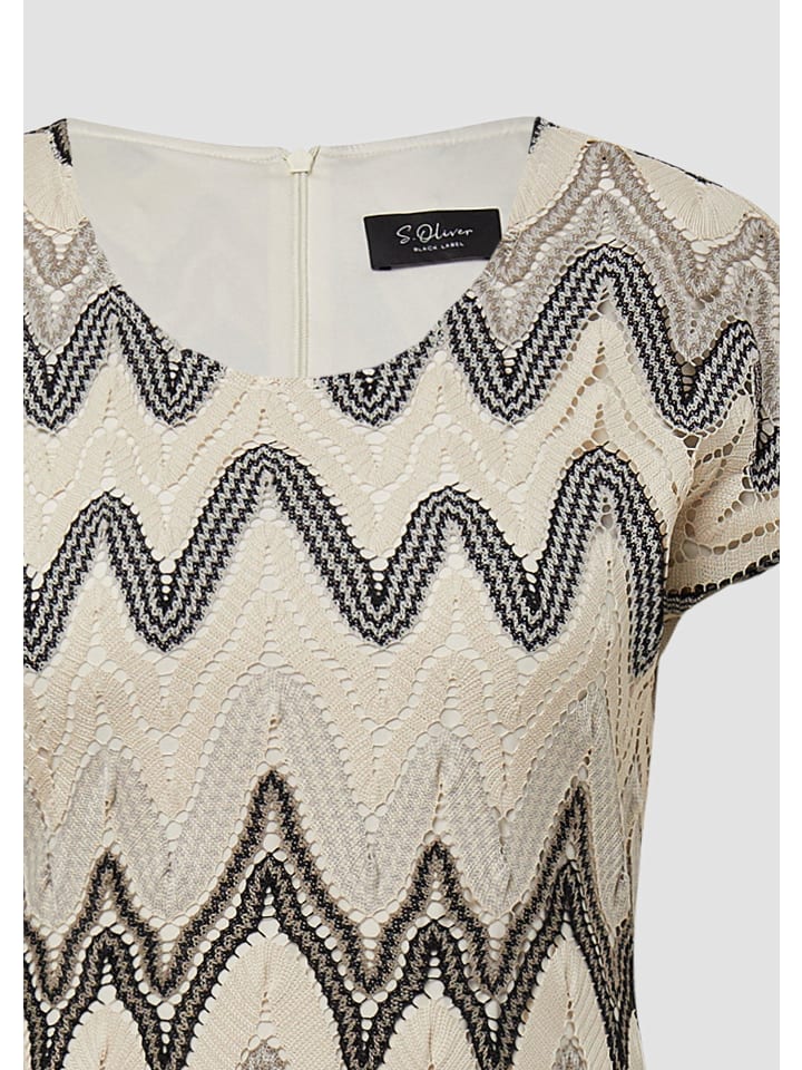 

Короткое платье s.Oliver BLACK LABEL, кремовый