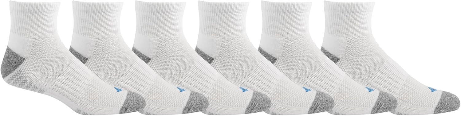 

Columbia Мужские носки 1/2 Cushion Quarter Arch Support Poly Blend, 6 пар, White/Columbia Grey