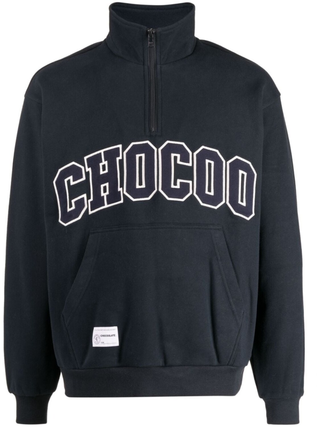 

Chocoolate толстовка на молнии с нашивкой-логотипом, синий