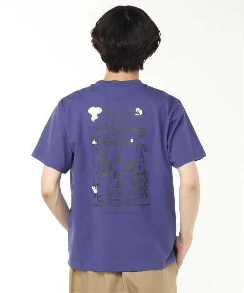 

Футболка с коротким рукавом, принт на спине CHUMS, фиолетовый