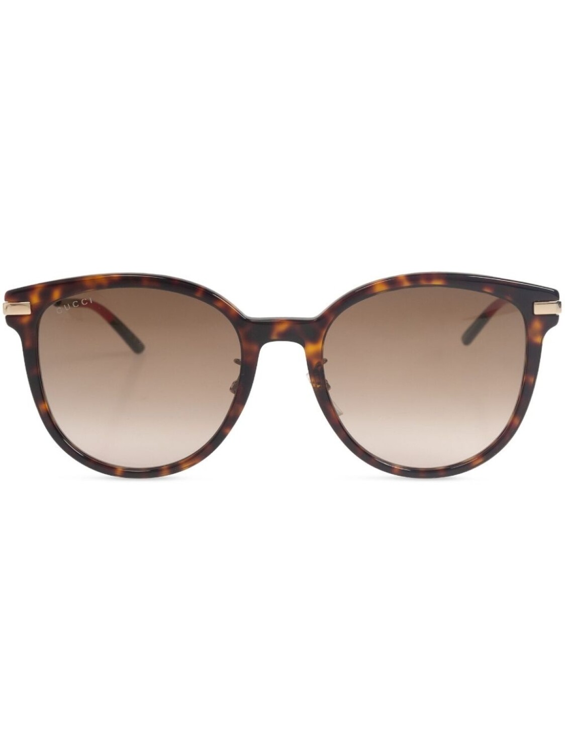 

Gucci Eyewear солнцезащитные очки в оправе «кошачий глаз», коричневый