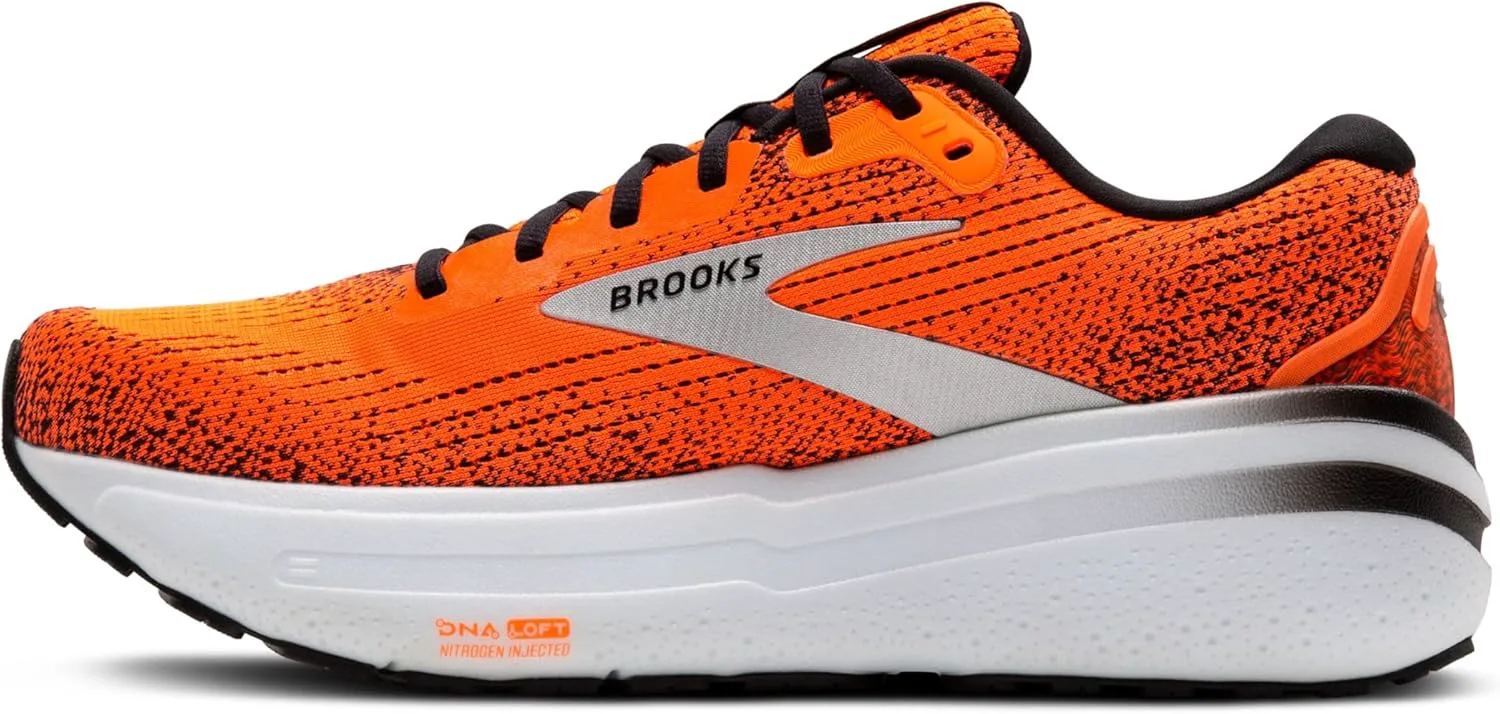 Мужские кроссовки Brooks Ghost Max 2 для бега и ходьбы, оранжевый/черный — фото 4
