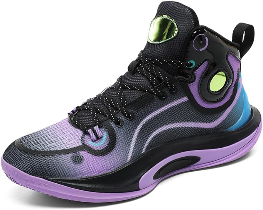 

Баскетбольные кроссовки JUCAILAO для мужчин, повседневные кроссовки, кроссовки для ходьбы, мужские беговые кроссовки, фиолетовый