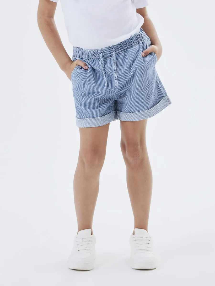 

Шорты Name It "NKFBELLA HW WIDE DNM SHORTS 4405-IP NOOS", синий