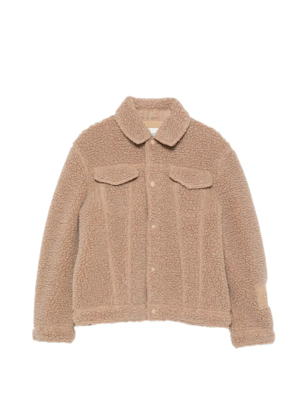 Куртка с накладными карманами Fendi Kids, коричневый