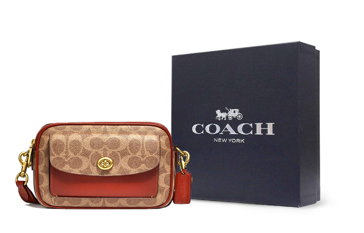 

COACH Кожаная сумка через плечо для фотоаппарата