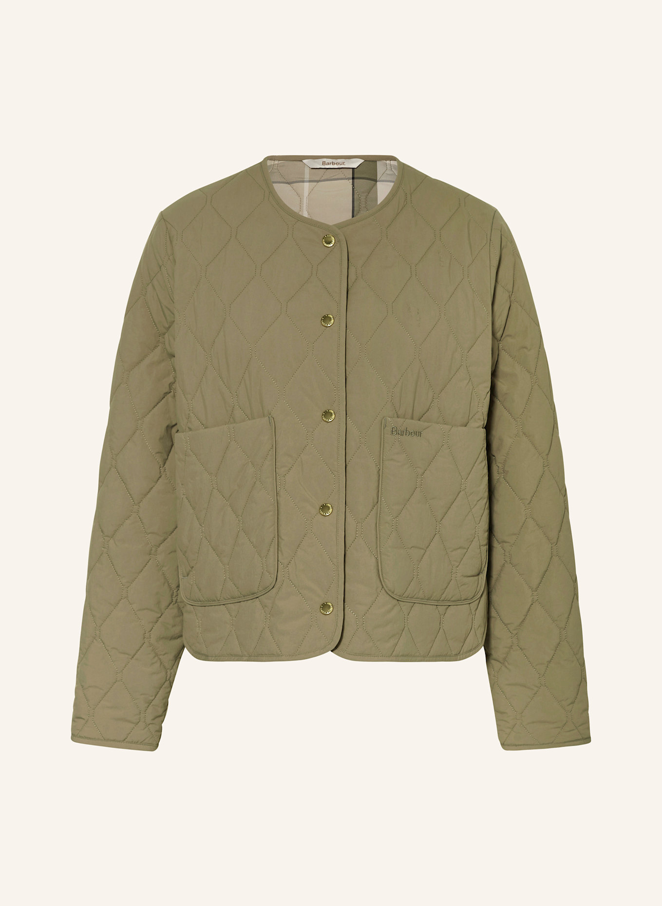 

Стеганая куртка Монро Barbour, зеленый