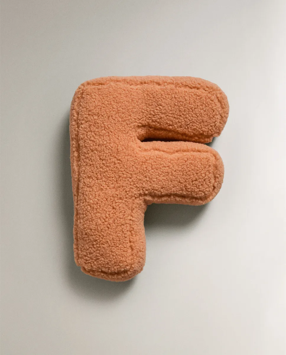 

Буква f детская подушка Zara Home, оранжевый