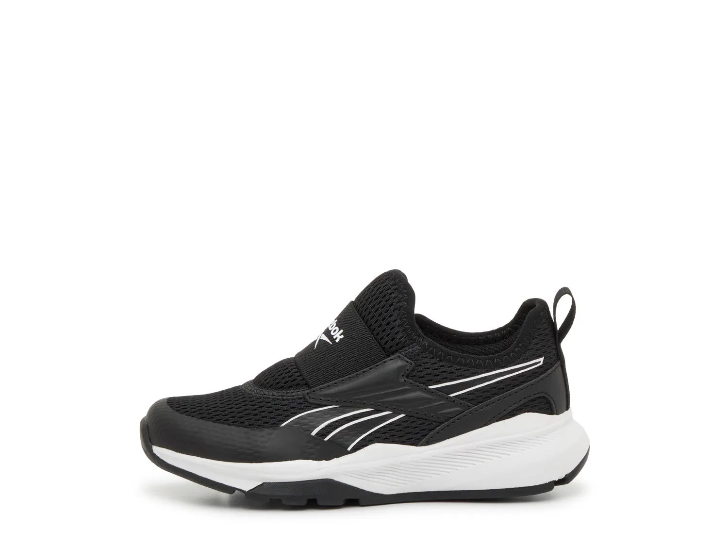 Кроссовки Reebok Shadow Flux Slip-On Sneaker - Kids', черный/синий — фото 3