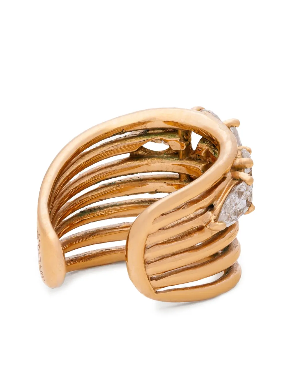 

Серьга-кафф Cluffer из желтого золота с бриллиантами Stone Fine Jewelry, золотой