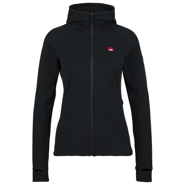 

Женская мериносовая флисовая куртка römersteinbf. zip hoody -flece jacket Bergfreunde, черный