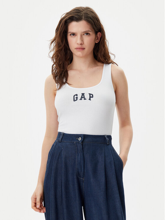 

Топ облегающего кроя 585421-01 Gap, белый