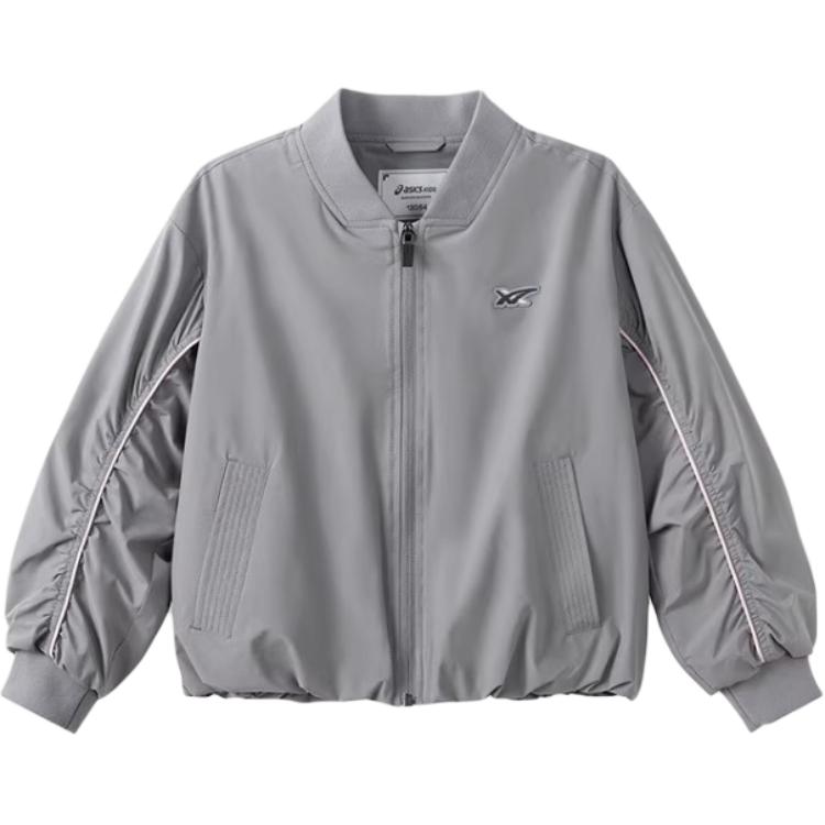 

Куртка для школьников с бейсбольным воротником Moderate ASICS, 9005 серебро серый