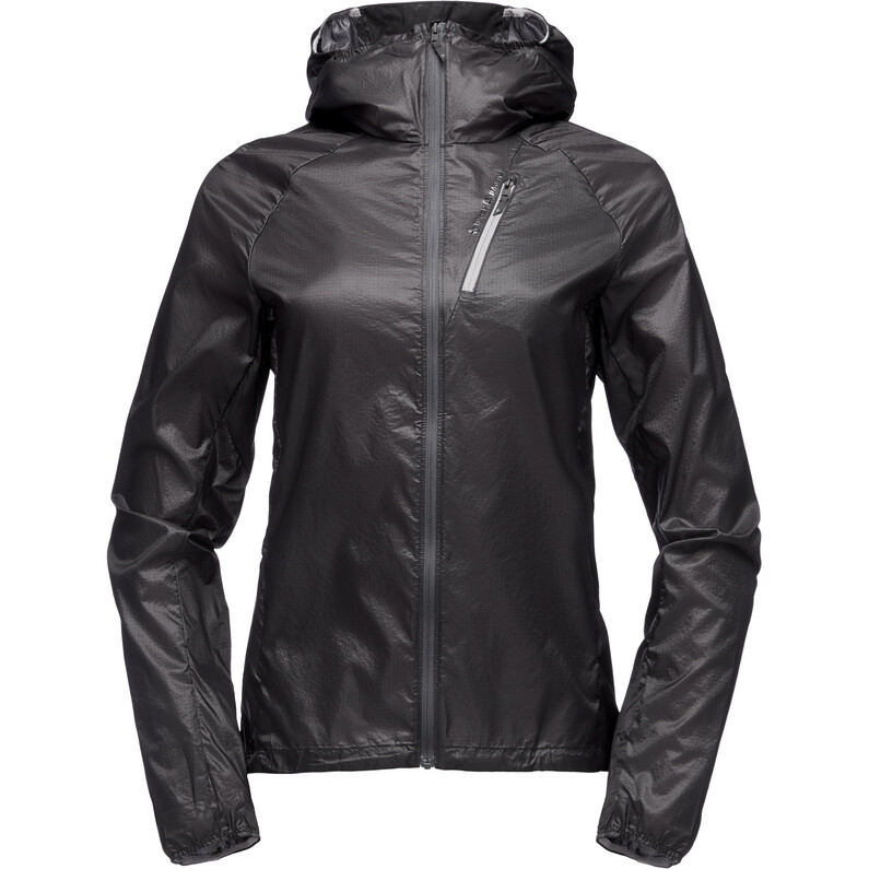 

Женская ветрозащитная куртка для дальних дистанций Black Diamond, черный
