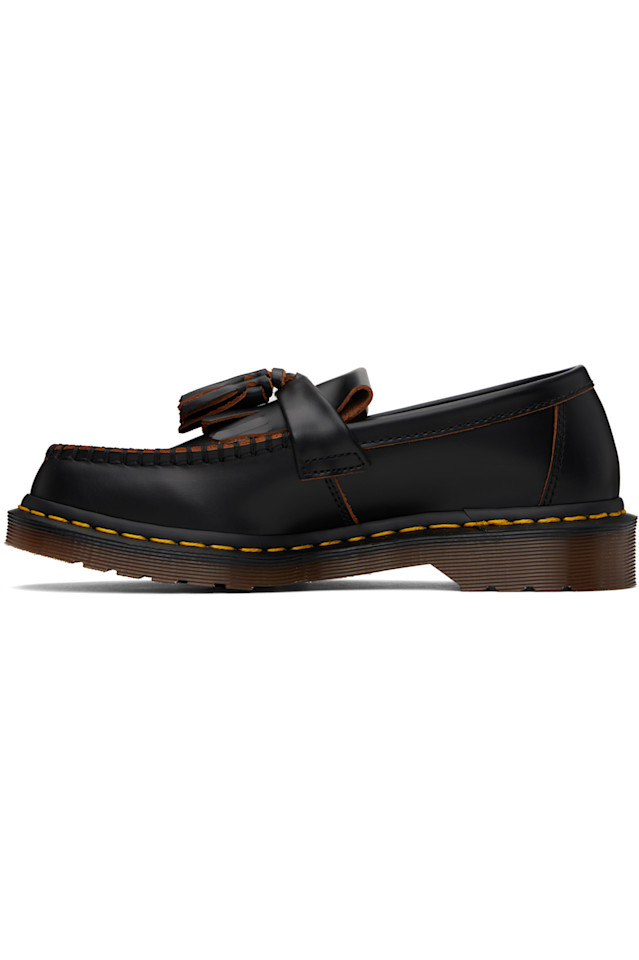 Adrian made in England кожаные лоферы с кисточками Quilon Dr. Martens, черный — фото 3
