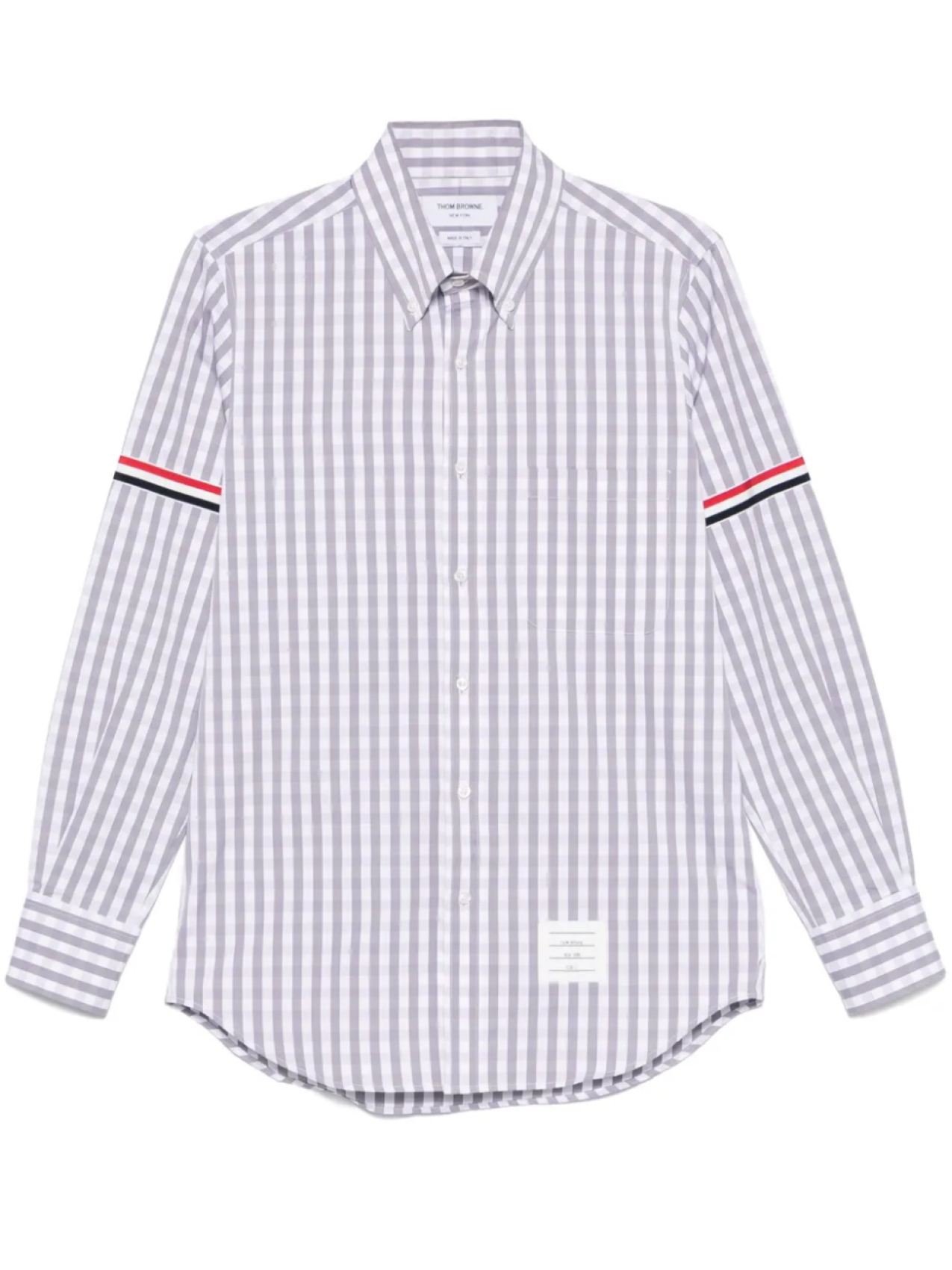 

Thom Browne клетчатая рубашка, серый
