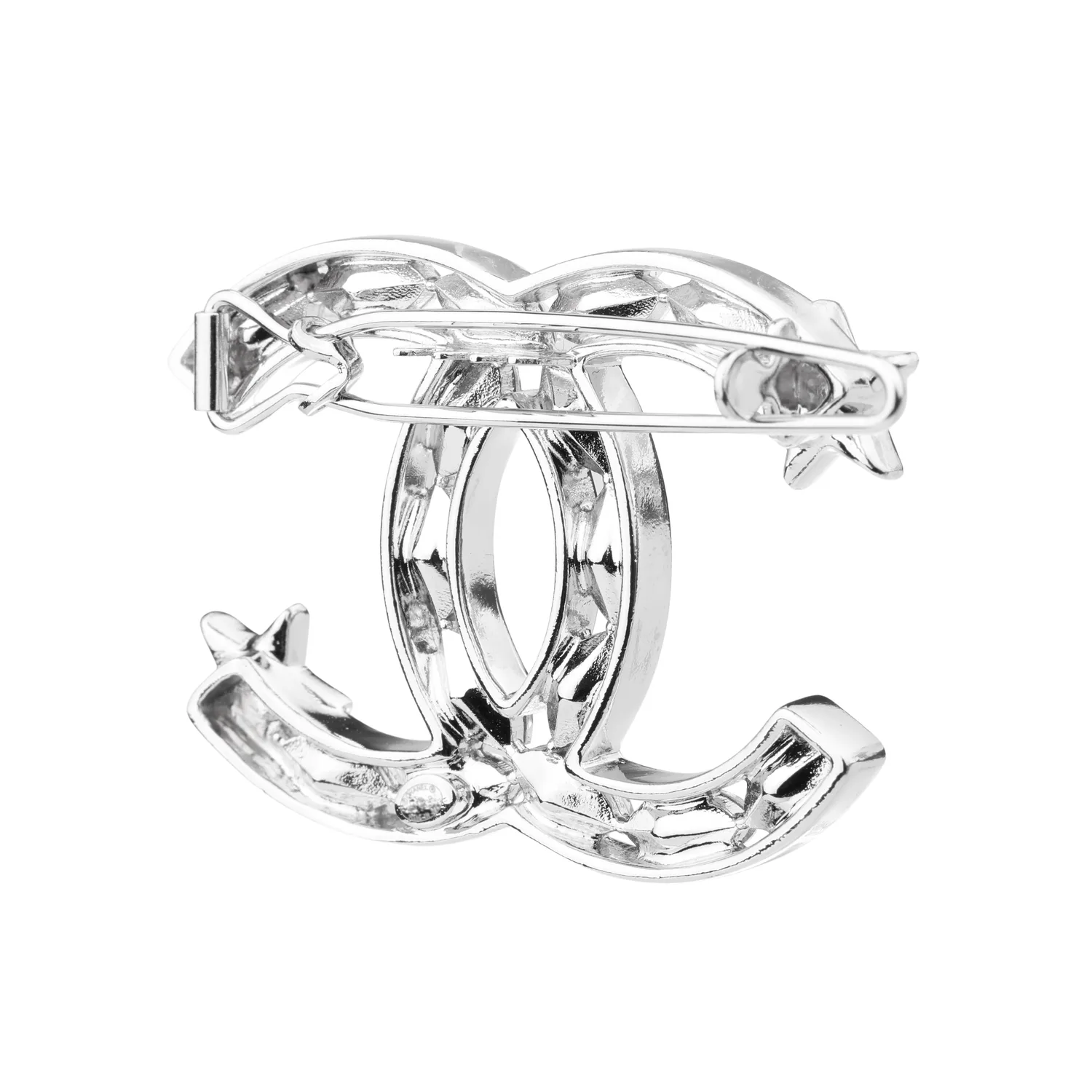Женские заколки для волос CHANEL, серебро — фото 3