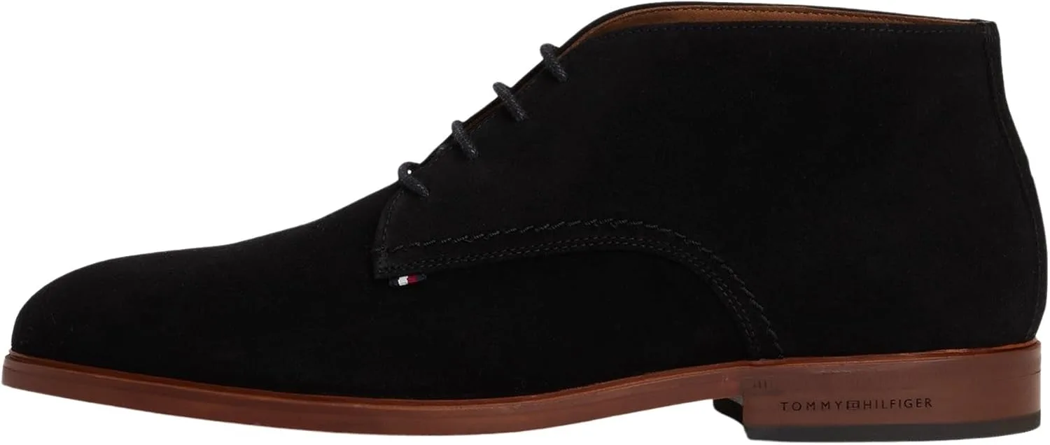 Мужские ботильоны Tommy Hilfiger Hilfiger Fm0fm05726, маленькие ботинки, черный