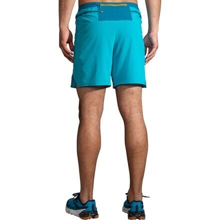 

Короткие шорты High Point 7 дюймов 2-в-1 мужские Brooks, цвет Hyper Blue/Mist/Pacific