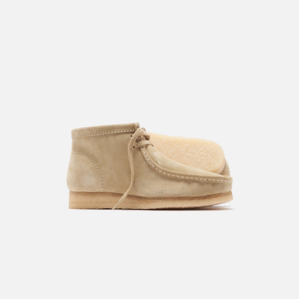 Ботинки женские Clarks WMNS Wallabee замшевые, бежевый — фото 2