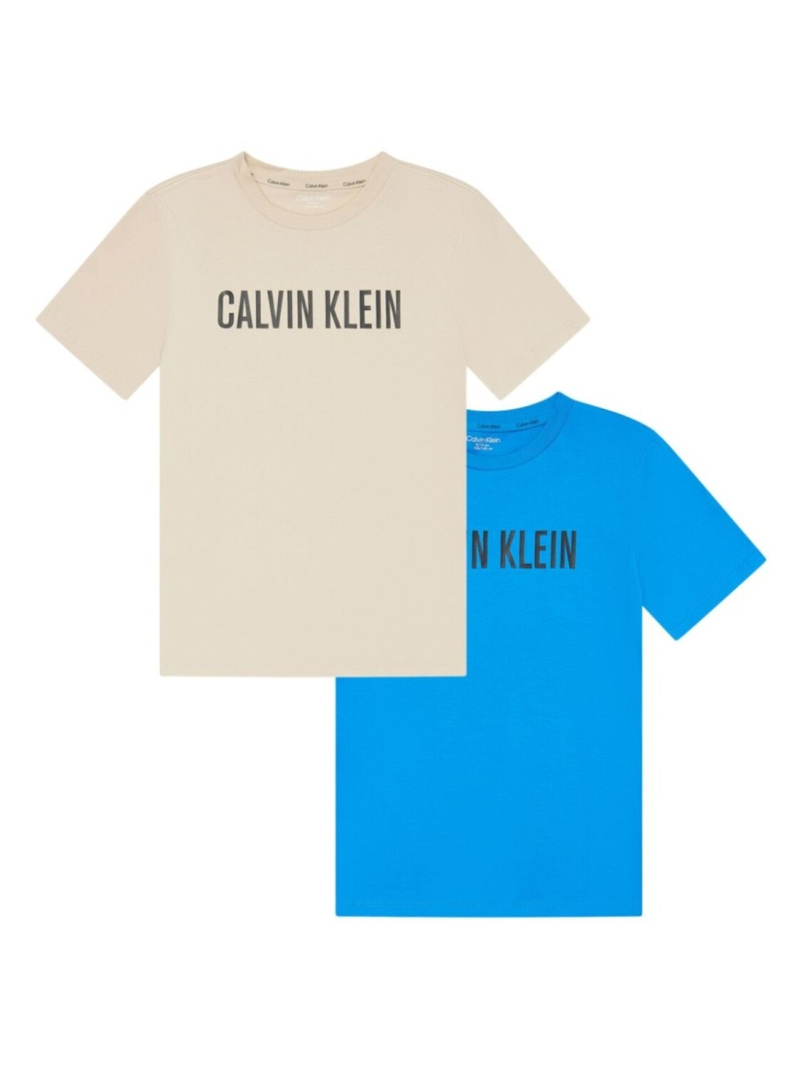 

Комплект из двух футболок с логотипом Calvin Klein Kids, синий