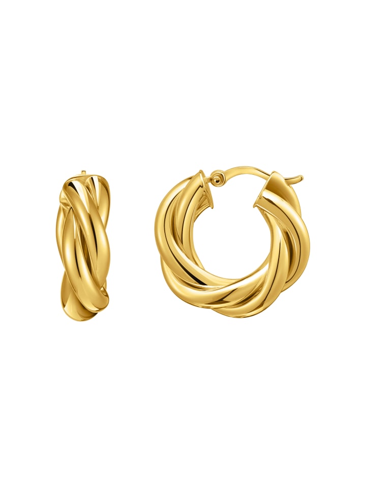 

Thomas Sabo Серьги-кольца, витой дизайн, золото