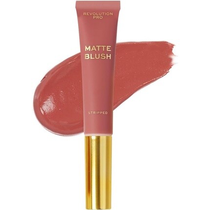 

Revolution Pro Iconic Matte Cream Blush Wand Stripped Pink Легкая формула, легко наносится, растушевывается, мягкий фокус, матовый эффект, простой в использовании аппликатор 15 мл Revolution Beauty