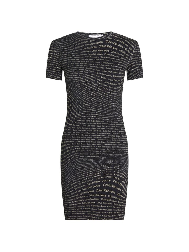 

Платье до колена Calvin Klein Kleid, черный