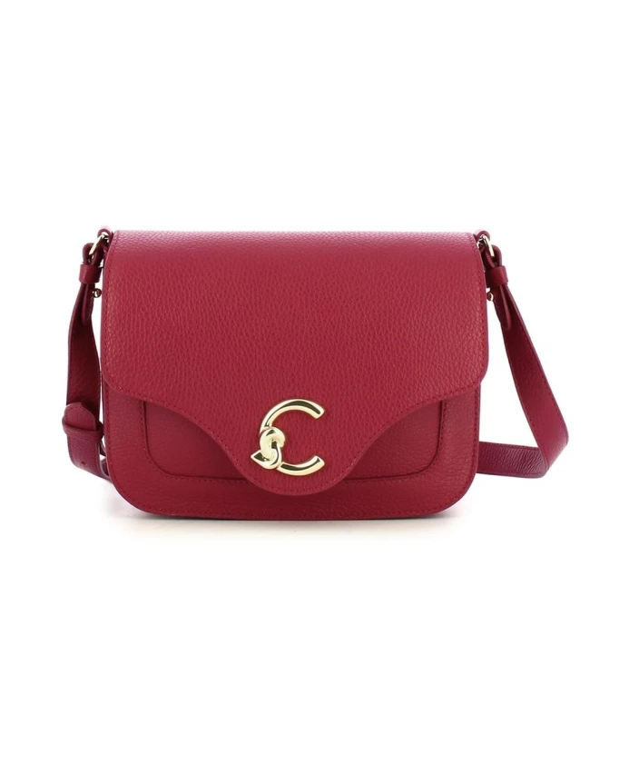 

Стильная кожаная сумка через плечо Coccinelle, красный