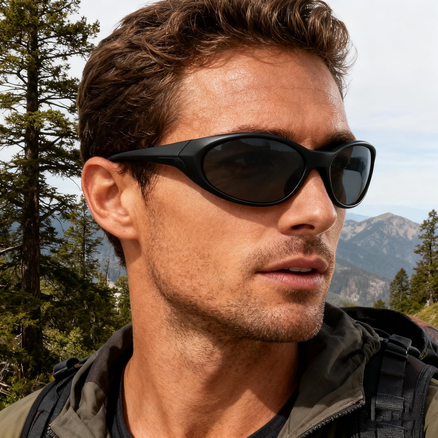 

Набор из 3 поляризованных спортивных солнцезащитных очков bullabulling для мужчин и женщин, с защитой UV400, для велоспорта, бега и активного отдыха, Black/Silver/Orange