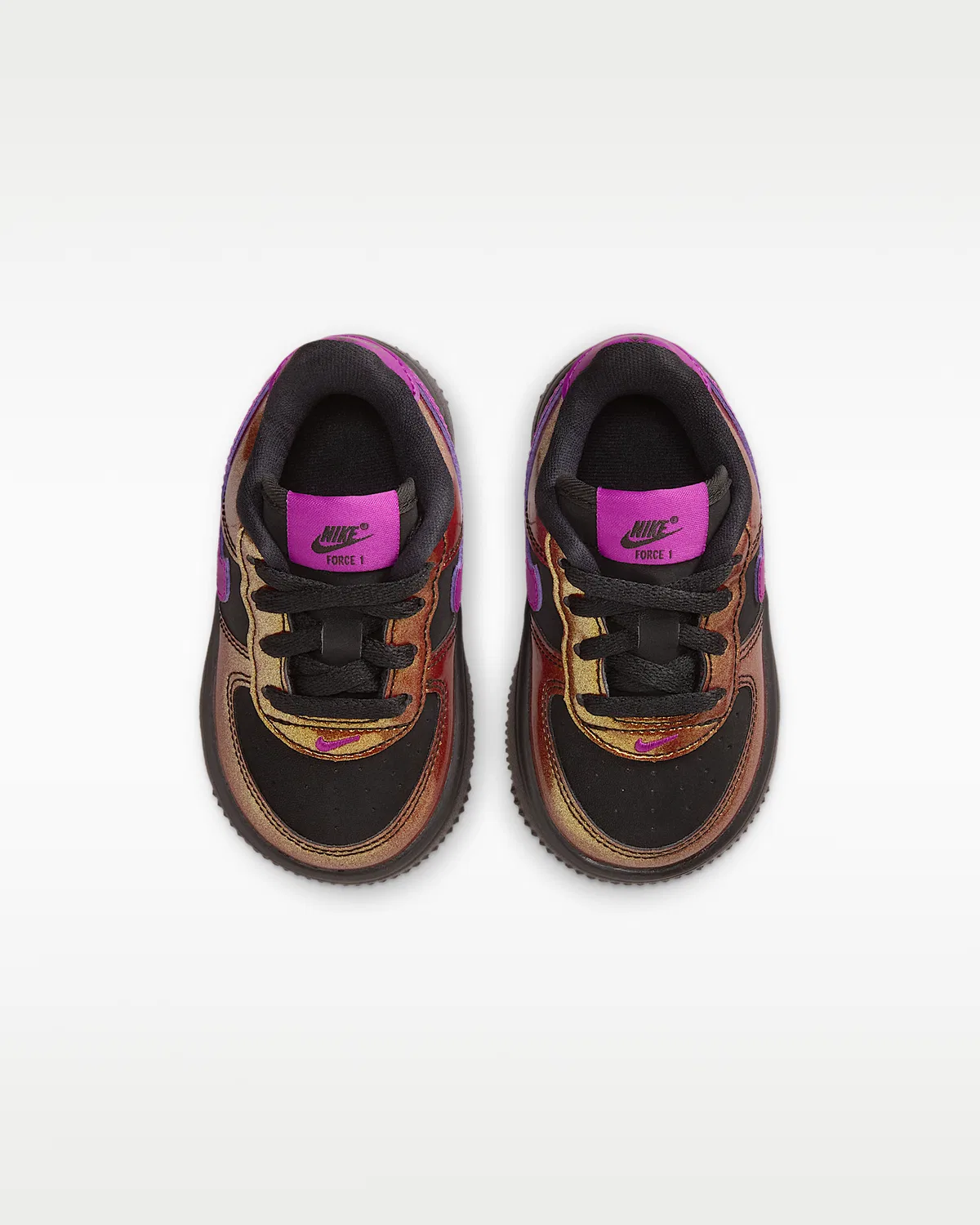 Детские кроссовки Nike Force 1 Low LV8 4, Black/Bold Berry — фото 4