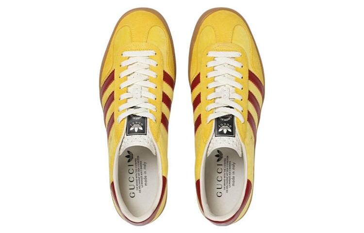 Кроссовки мужские Gucci Gazelle Series, желтый — фото 3