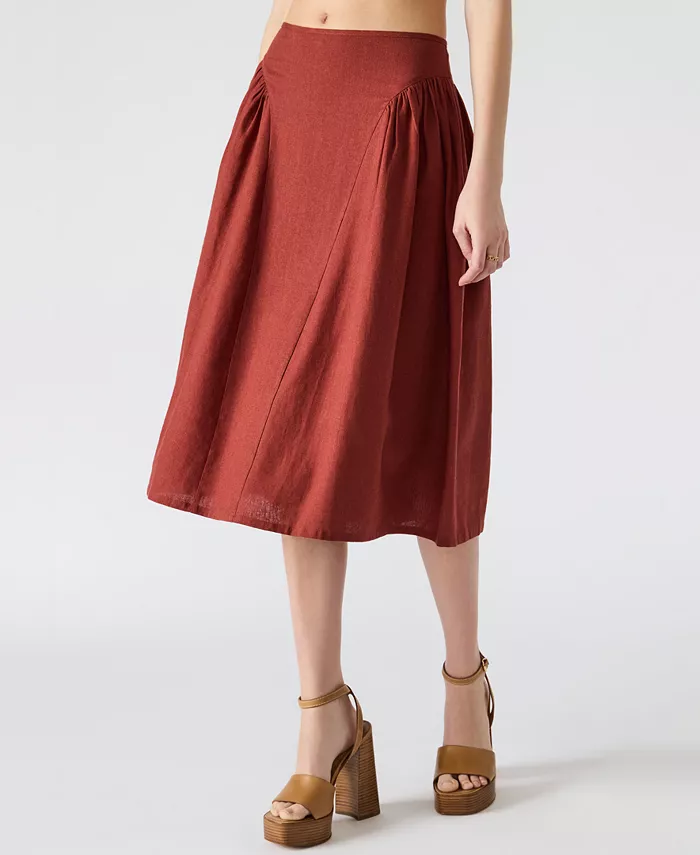 

Женская плиссированная миди-юбка Brooklyn Steve Madden, красный