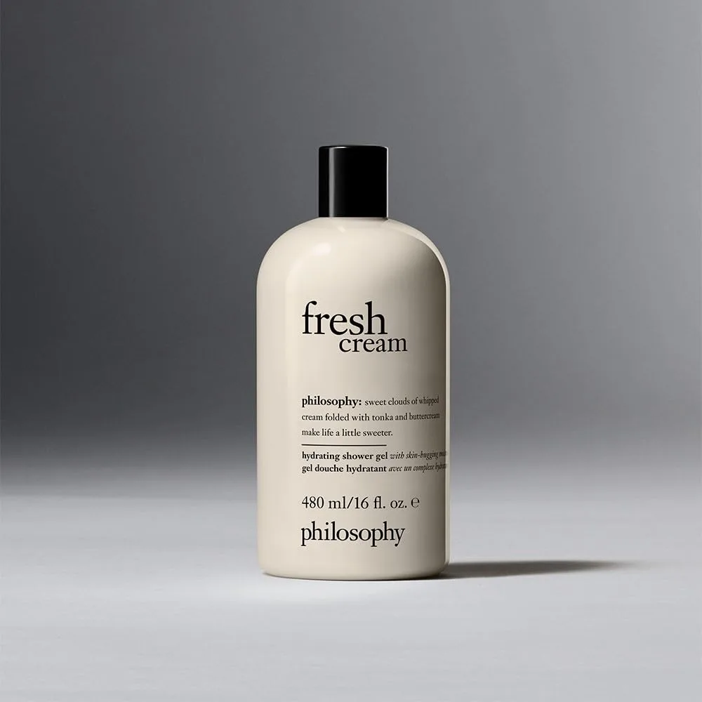 Гель для душа Philosophy Fresh Cream с нотами ванили, взбитых сливок и бобов тонка. 473 мл (2 шт.), White — фото 2