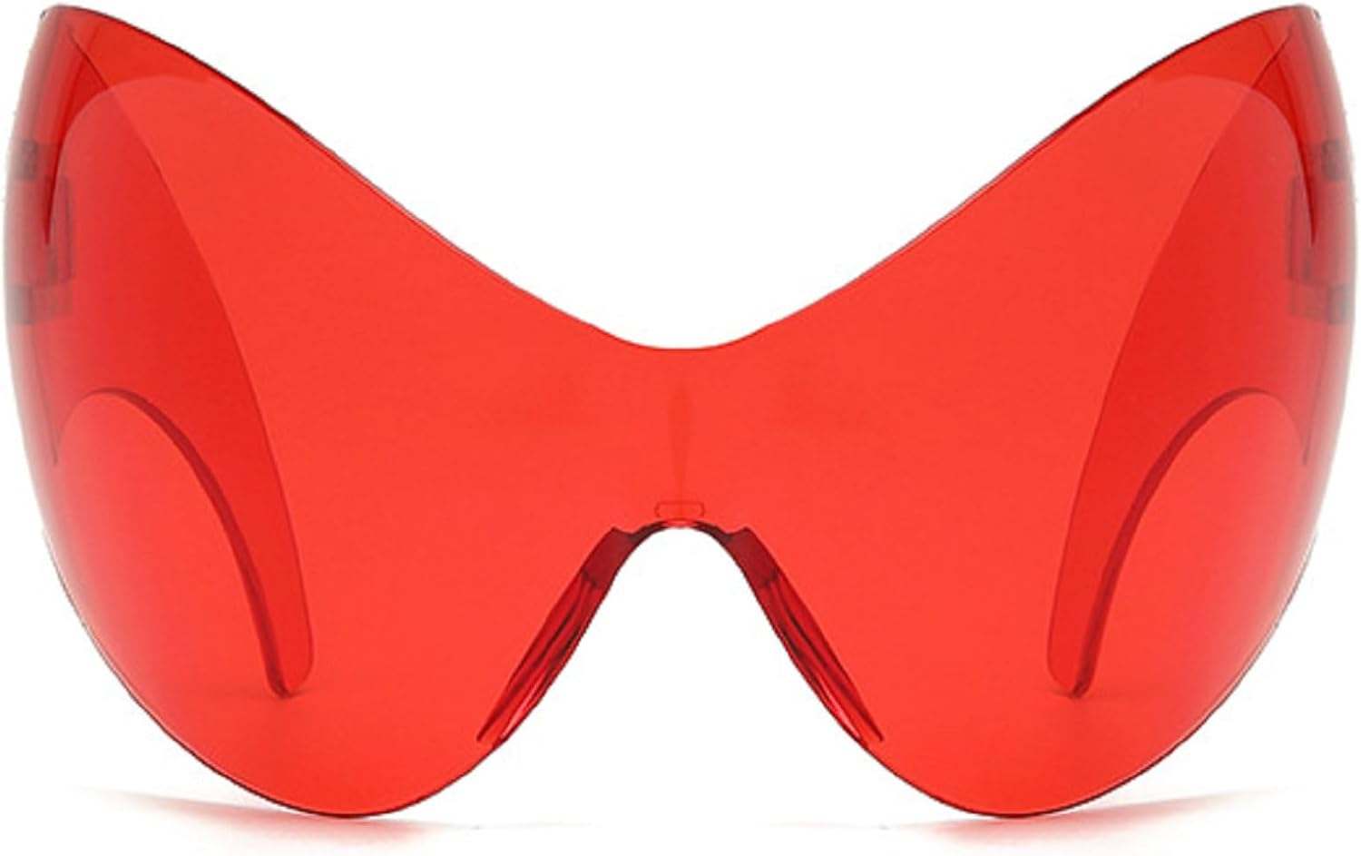 

Модные супербольшие солнцезащитные очки «кошачий глаз» в стиле Y2K для женщин, винтажные солнцезащитные очки-маска в стиле «цельный щит», мужские солнцезащитные очки в стиле хип-хоп mincl, Red