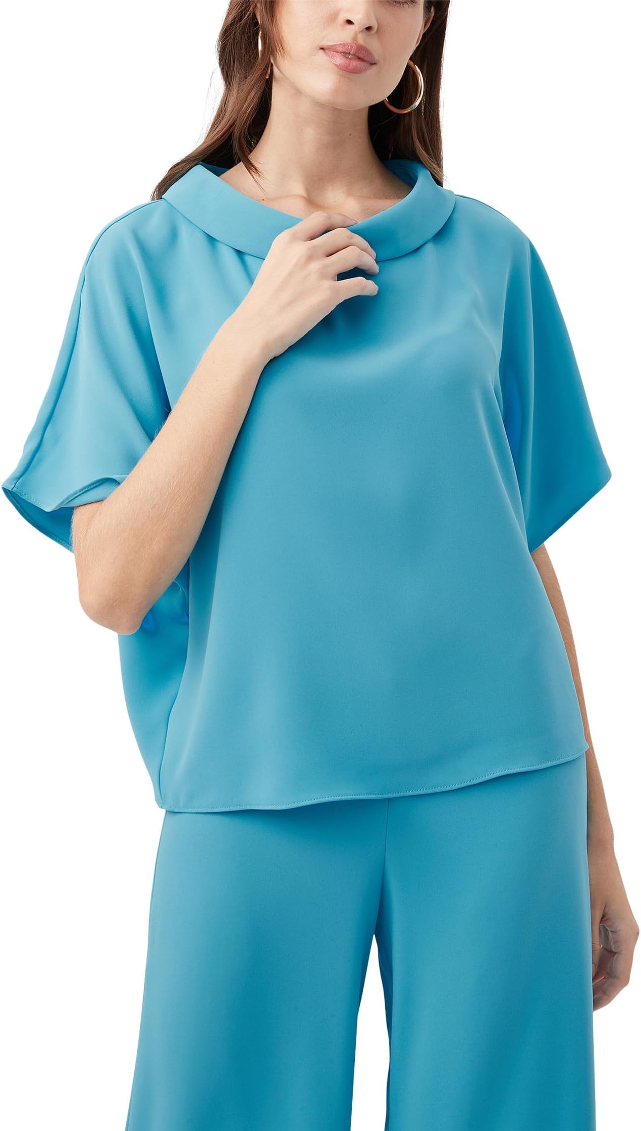 

Топ Trina Turk Honeysuckle Top, цвет Champion Cyan