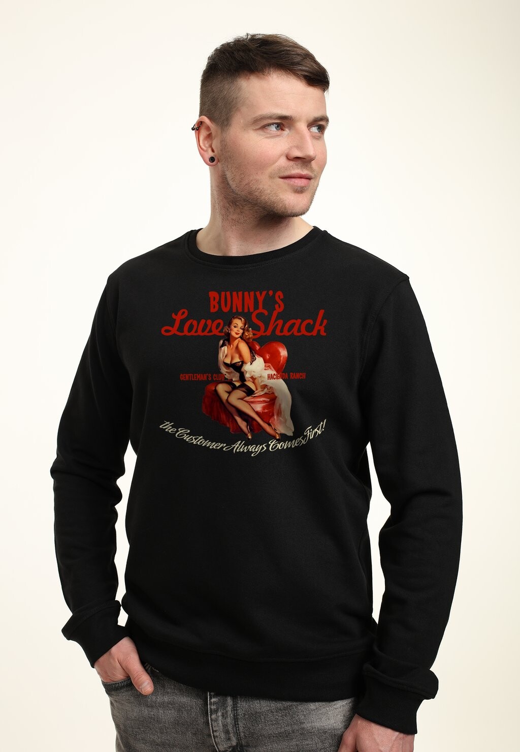 

Толстовка BUNNY'S LOVE SHACK Henry Tiger, черный