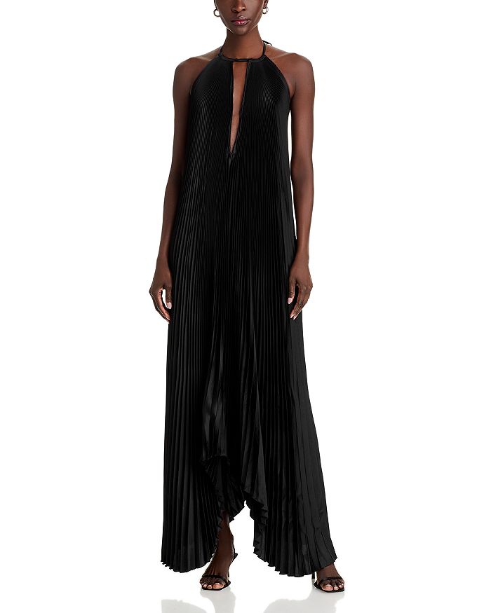 

Богемное платье-халат Halter Gown L'IDEE, черный