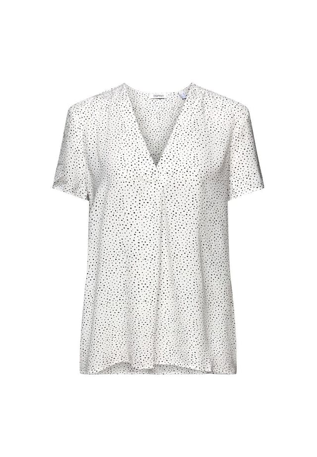 

Блузка с короткими рукавами Esprit, белый