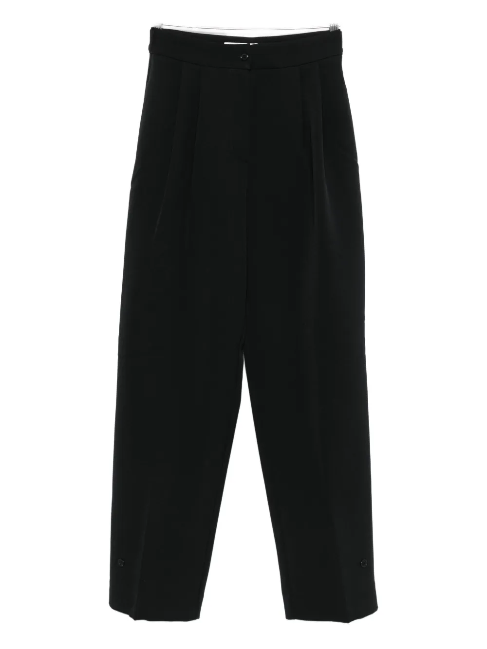 

Брюки со складками и пуговицами The Frankie Shop, черный