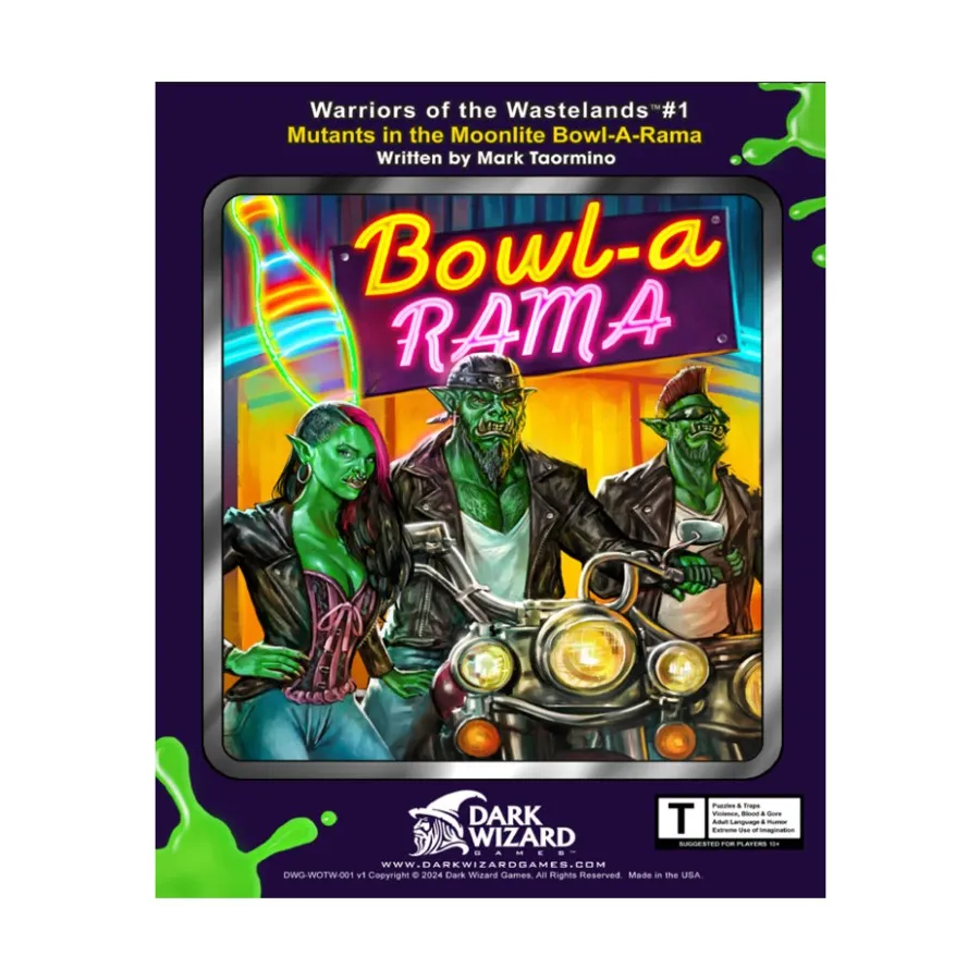

Mutants in the Moonlite - Bowl-A-Rama, Warriors of the Wastelands (Dark Wizard Games), мягкая обложка