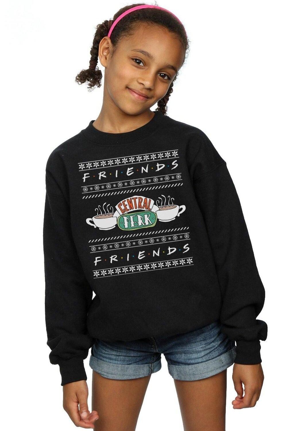 

Толстовка Fair Isle Central Perk Friends, черный