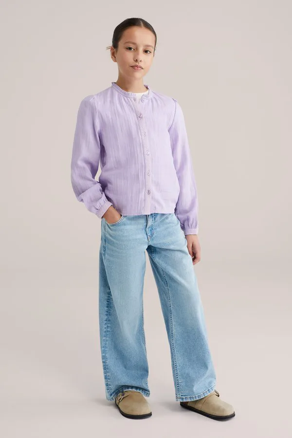 Блузка на пуговицах We Fashion, Lilac — фото 2