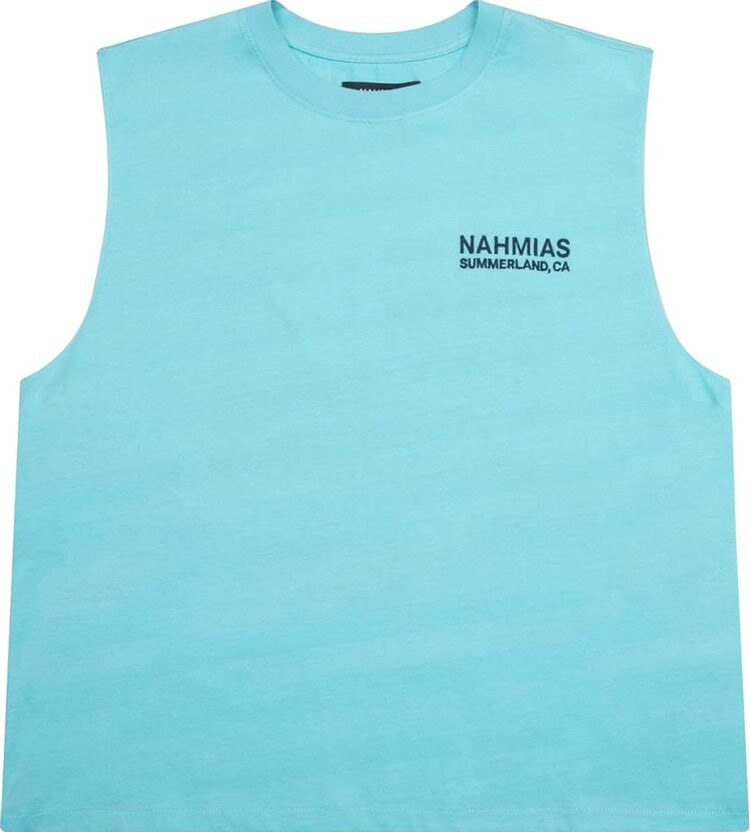 

Футболка Nahmias Landscape Muscle 'Faded Marine Blue', синий