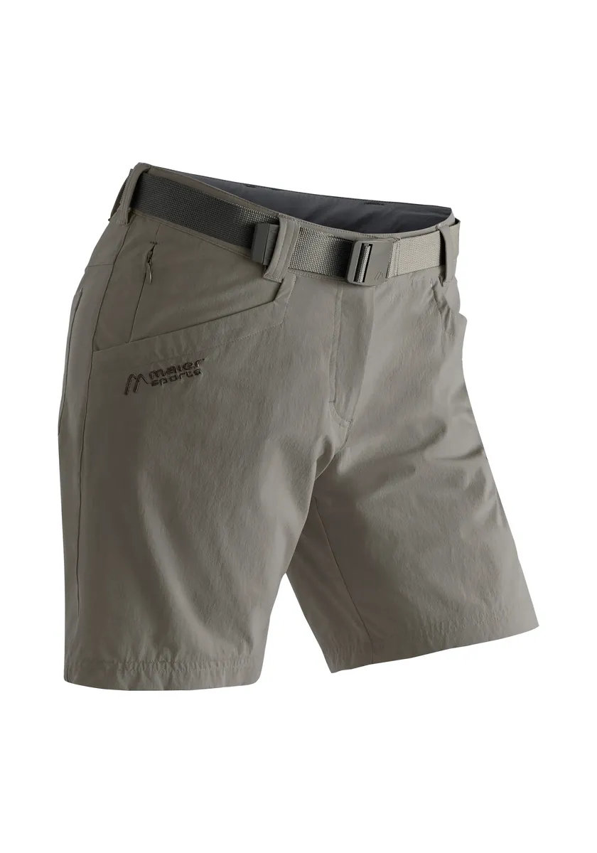 

Функциональные шорты Maier Sports "Lulaka Shorts", женские шорты, короткие походные брюки, уличные брюки с 4 карманами, стандартного кроя, коричневый