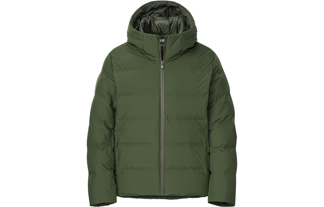 

UNIQLO Пуховик мужской темно-оливковый, Dark Olive